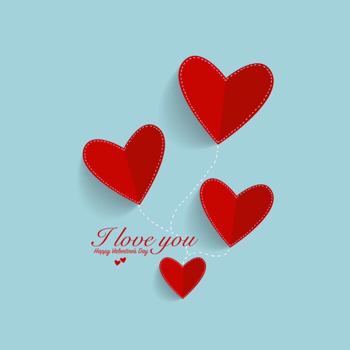 蒂芙尼tiffany蓝主题淡雅创意爱心