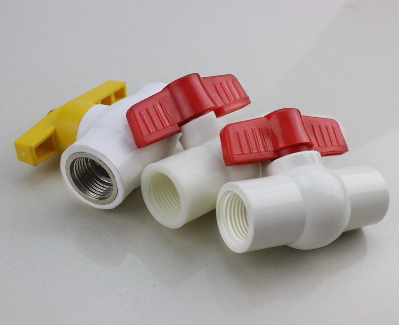 塑料带螺纹内丝球阀pprpvc内牙阀内丝钢芯球阀水阀开关4分