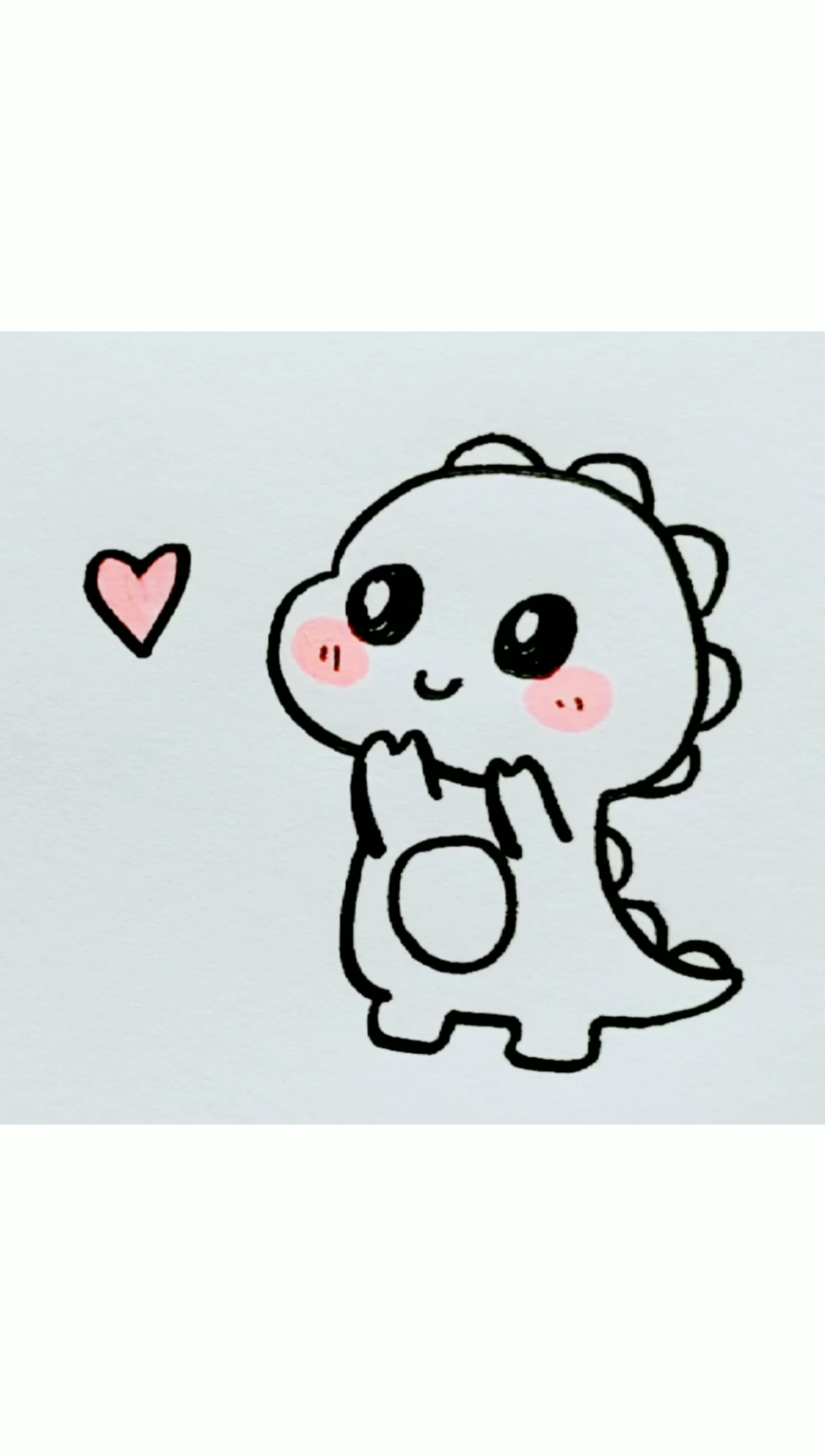 简笔画#这个小恐龙太萌了