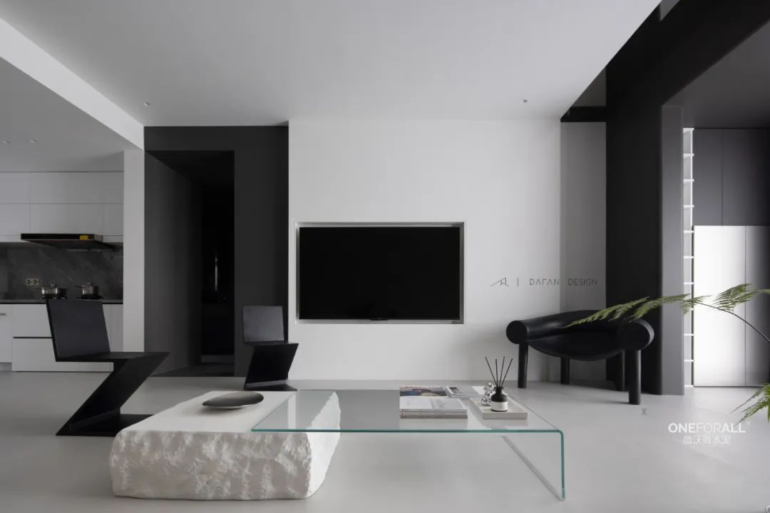 独居男生的梦想情家,黑白ins风的微水泥之家