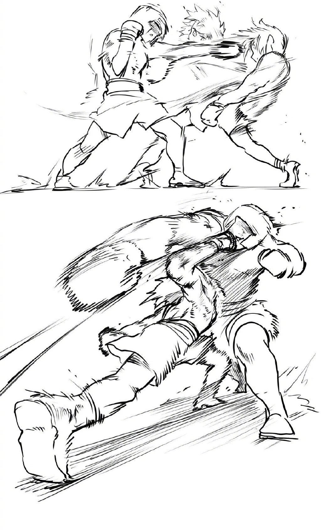 一些人物打斗动态绘制参考_高清图集_新浪网