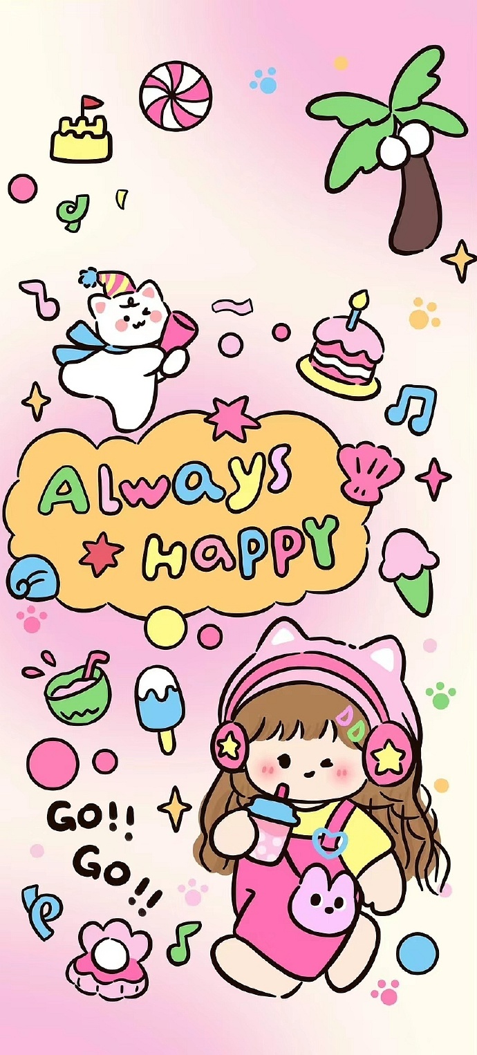 锁屏 主屏壁纸套图##手机壁纸##可爱壁纸