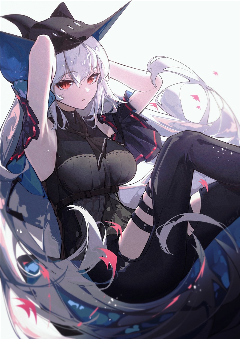 分享一组二次元女生头像 银发美少女特辑p站美图欣赏_白发