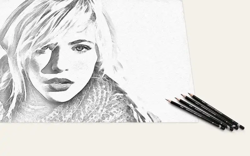 教你用ps快速将人物照片转为素描肖像