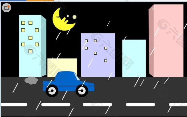 卡通城市场景flash动画网页ui素材免费下载(图片编号:4015479)-六图网