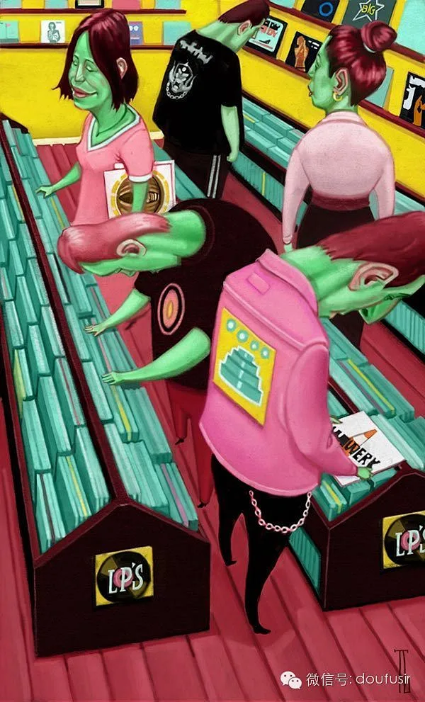 《诙谐幽默另类美式插画》豆腐君推荐来自美国的自由插画师tanner