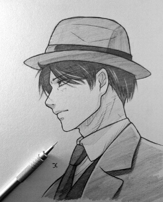 动漫人物素描手绘作品|素描|动漫人物|作品_新浪新闻