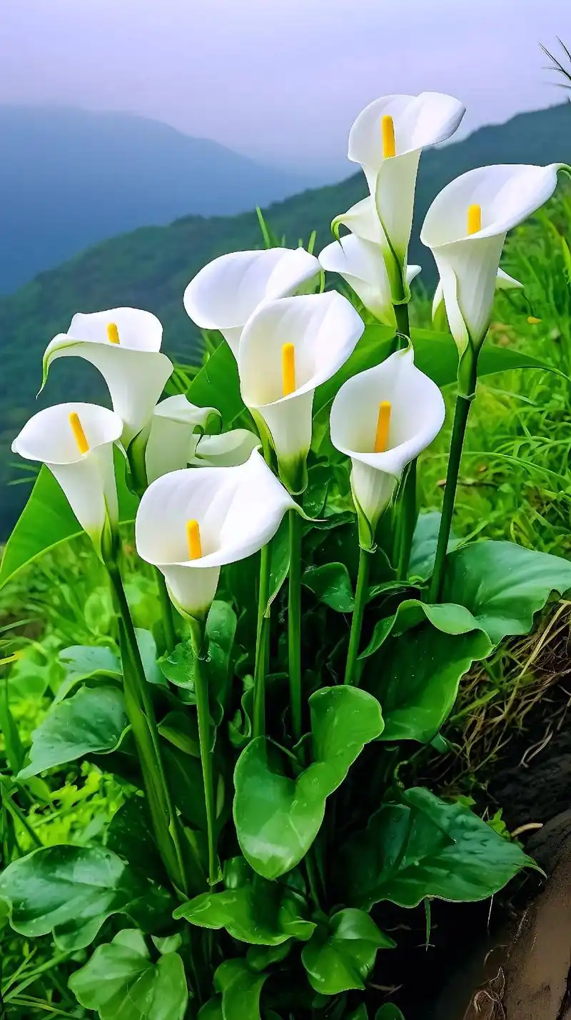 清如蕙兰,深居幽谷, 高雅不俗-马蹄莲花,这么好看的花,拍下 - 抖