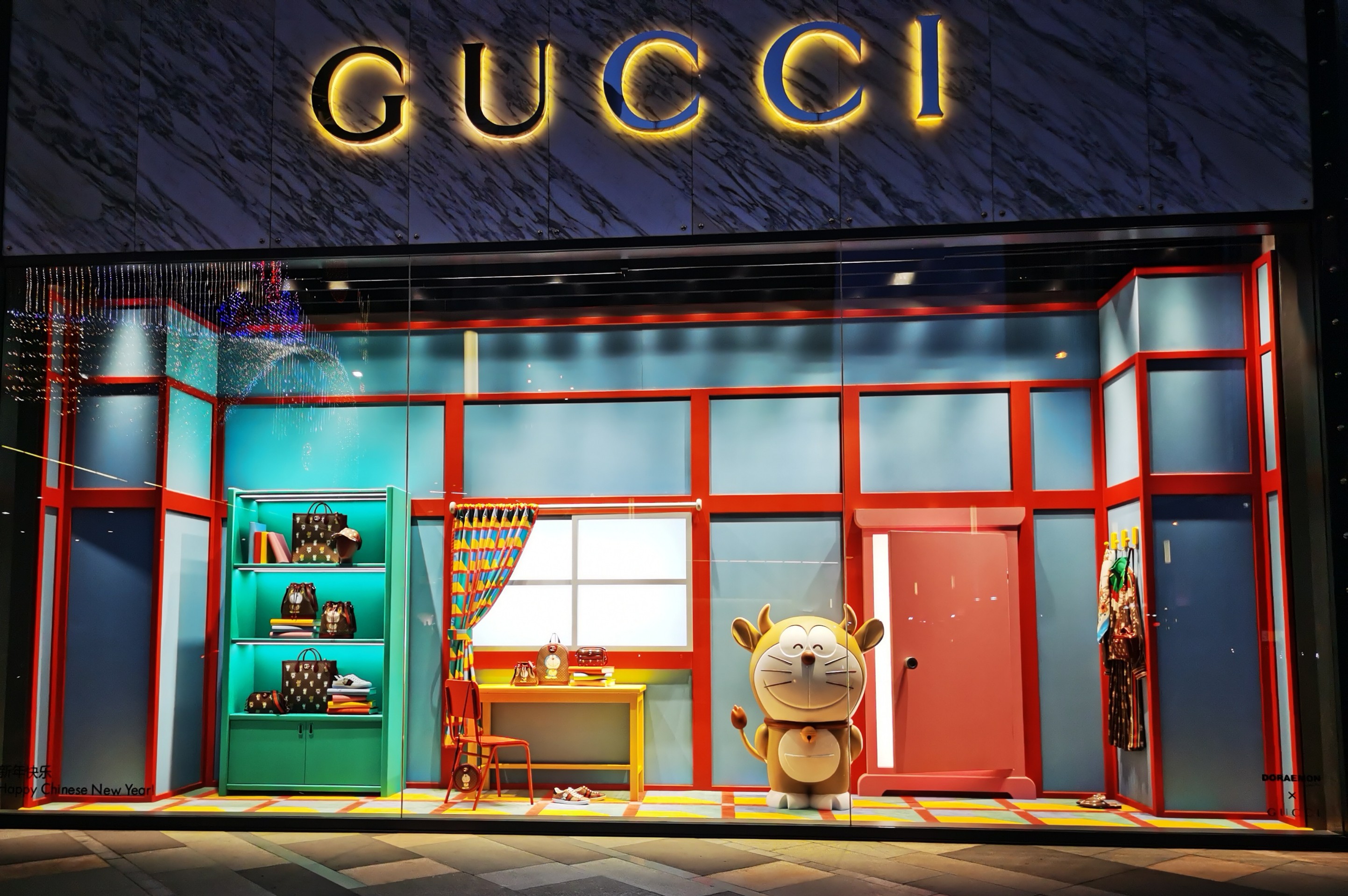 gucci 哆啦a梦 联名