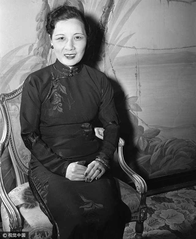 宋美龄往昔照:原来美丽并不会随岁月一同逝去
