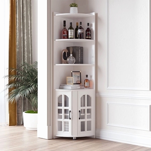 角柜拐转角置物架转弯储物柜靠墙餐厅现代边柜柜子弧形书柜转角