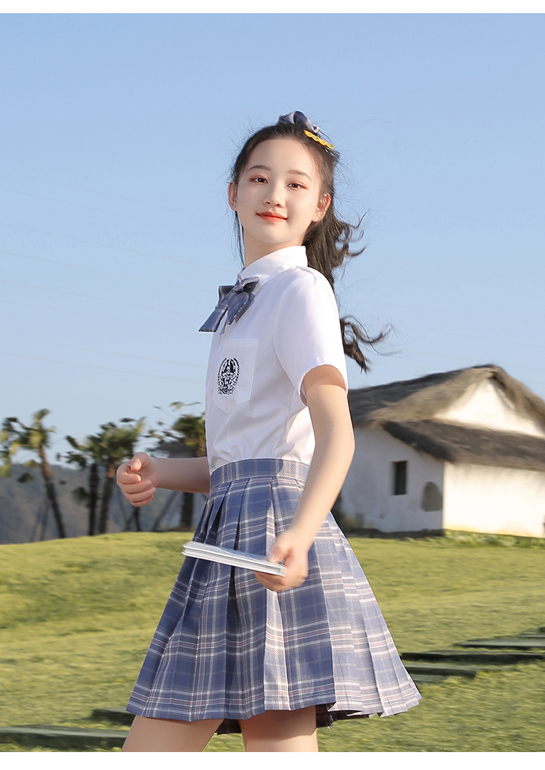 小学生校服夏季女童jk裙正版10小学生12岁女孩夏装女大童夏季学院风校