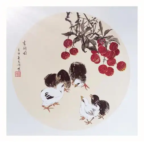 国画写意花鸟小品两幅