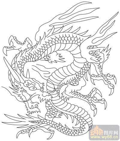 简笔画龙简笔画龙的画法最简单简笔画龙的图腾霸气中国龙简笔画绘画