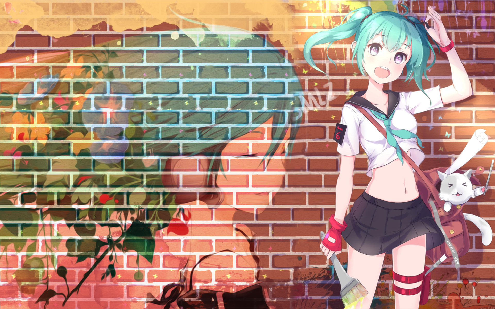 精美动漫美女插画桌面壁纸高清大图预览1920x1200_卡通动漫下载_美桌