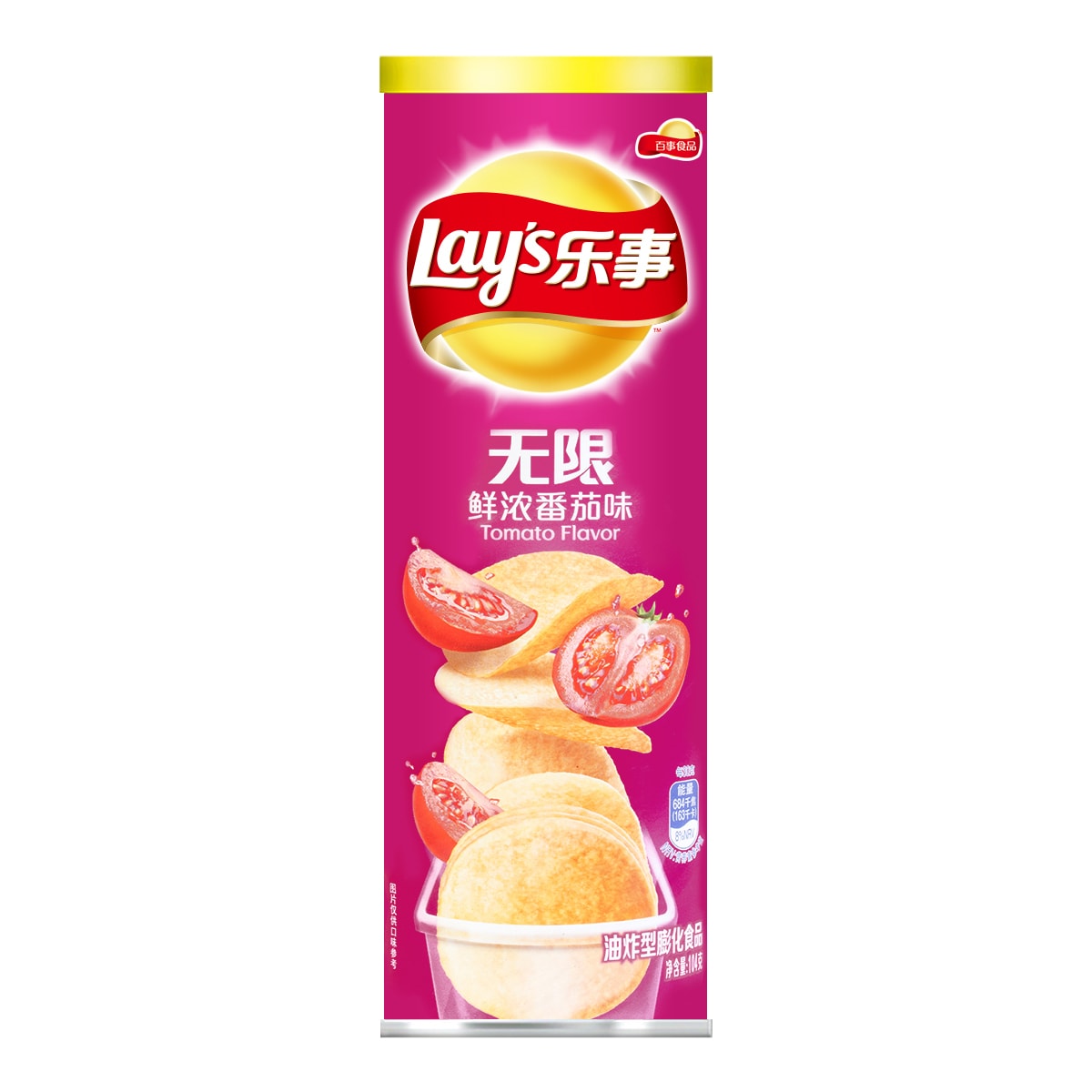百事lays乐事薯片鲜浓番茄味桶装104g怎么样