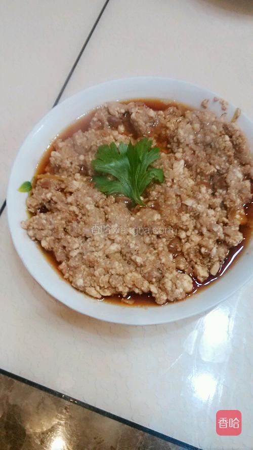 酱蒸肉泥豆腐