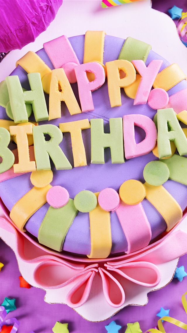 壁纸 生日快乐蛋糕,多彩,星星,礼物 5120x2880 uhd 5k 高清壁纸, 图片