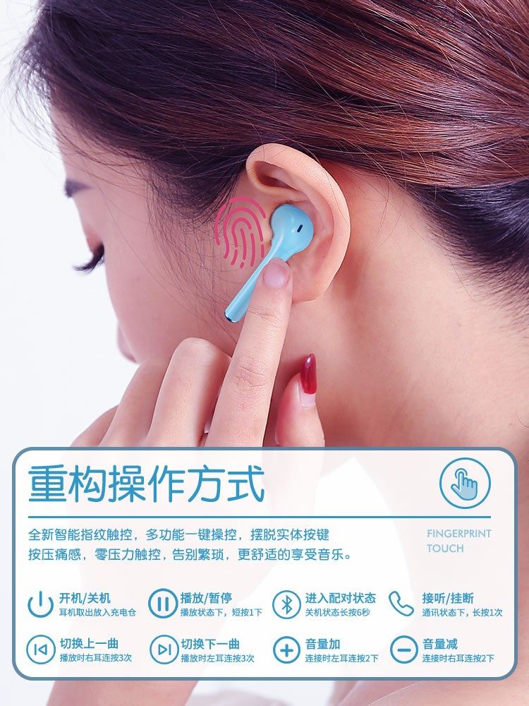 vanteenie梵蒂尼i12tws无线蓝牙耳机2021年新款双耳运动型蓝牙耳机