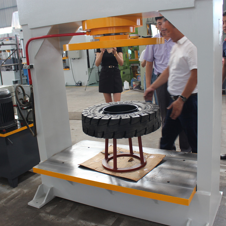 实心轮胎压胎机拆装机叉车轮胎压装机工程车轮胎轮毂拆胎机100t