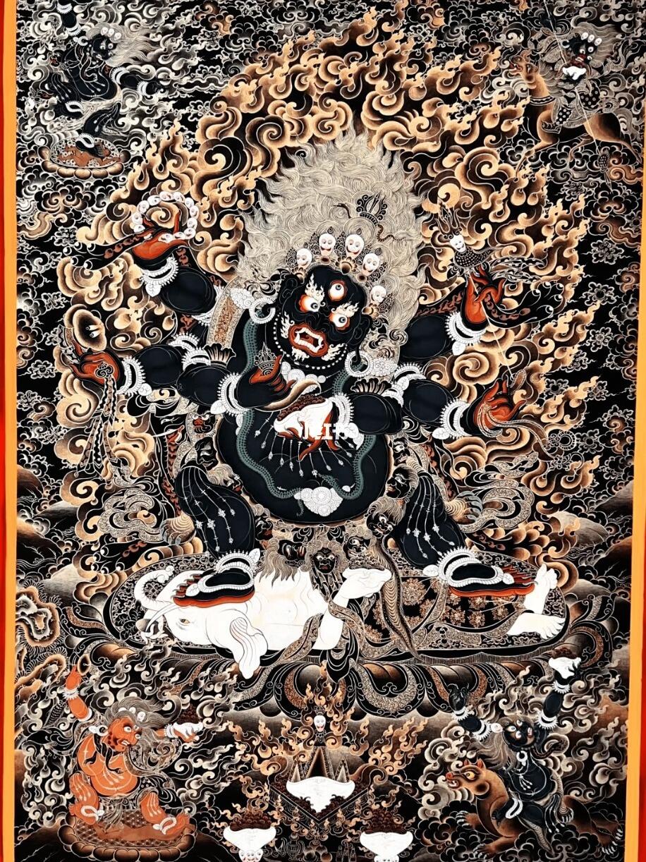 六臂大黑天唐卡