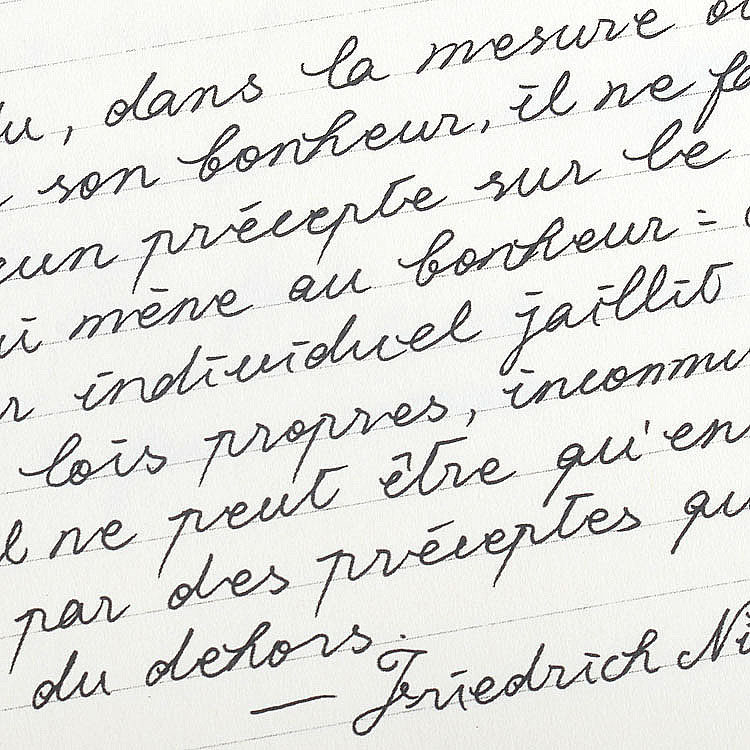 字帖亭轩阿婵手写法语语体漂亮女生外语钢笔练字帖