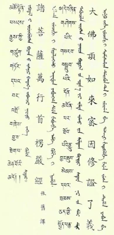 起见,笔者经过初步比对后,确认满文内容当据鸠摩罗什汉译本翻译而来