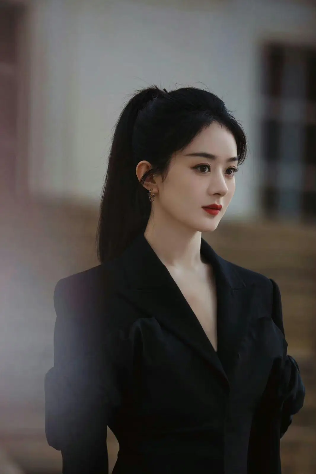 看了赵丽颖的侧脸,才知道这种"鼻子"有多完美!_比例_面部_美女