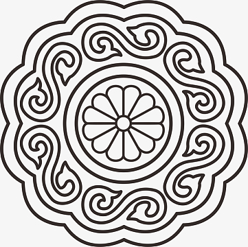 浪漫背景png白色格子背景aipng花纹 圆形 传统图案aipng中国风传统