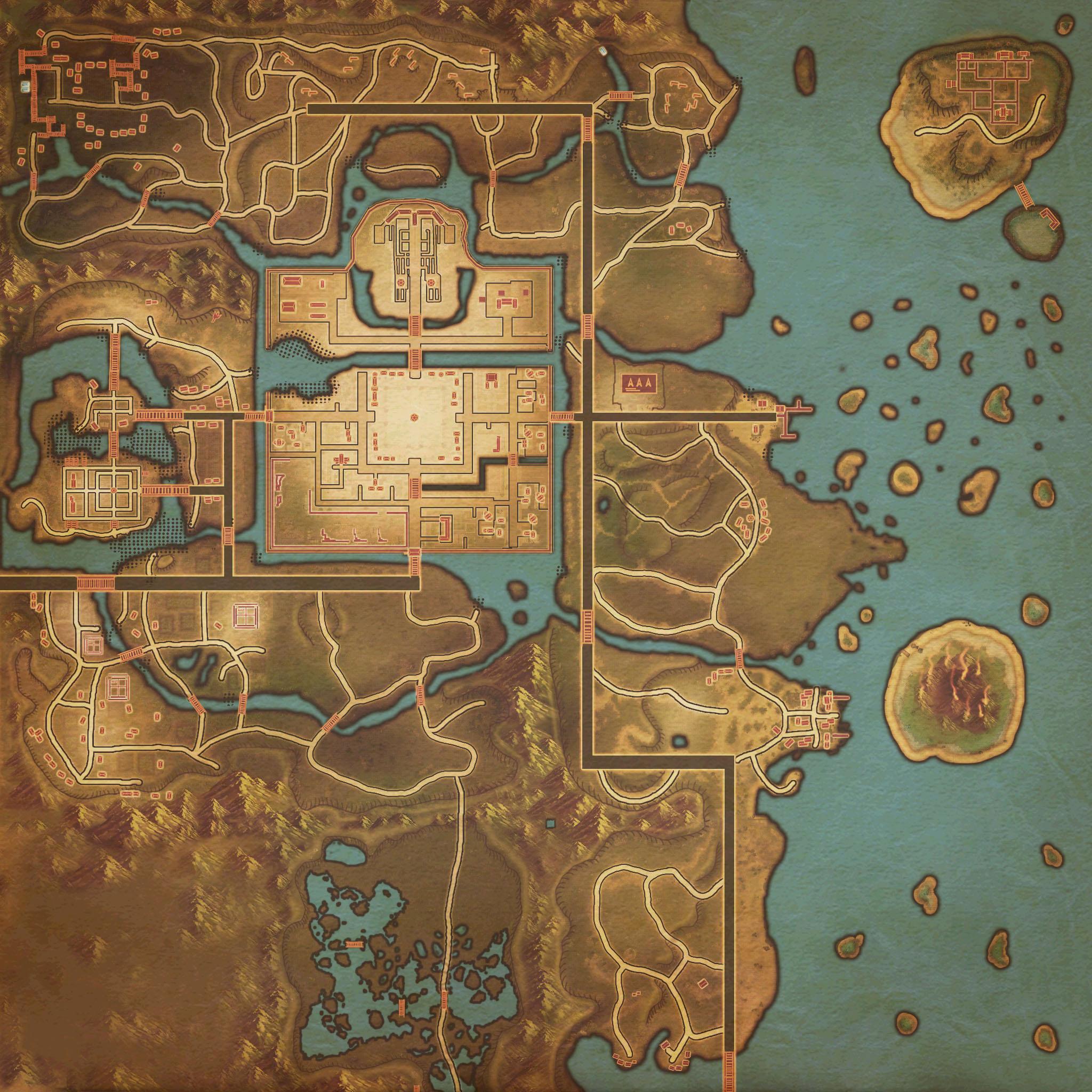 游戏地图各城镇地图