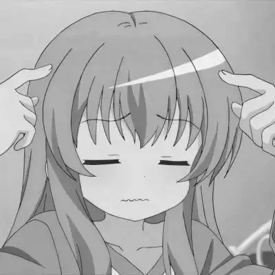 黑白可爱女生动漫人物头像图片