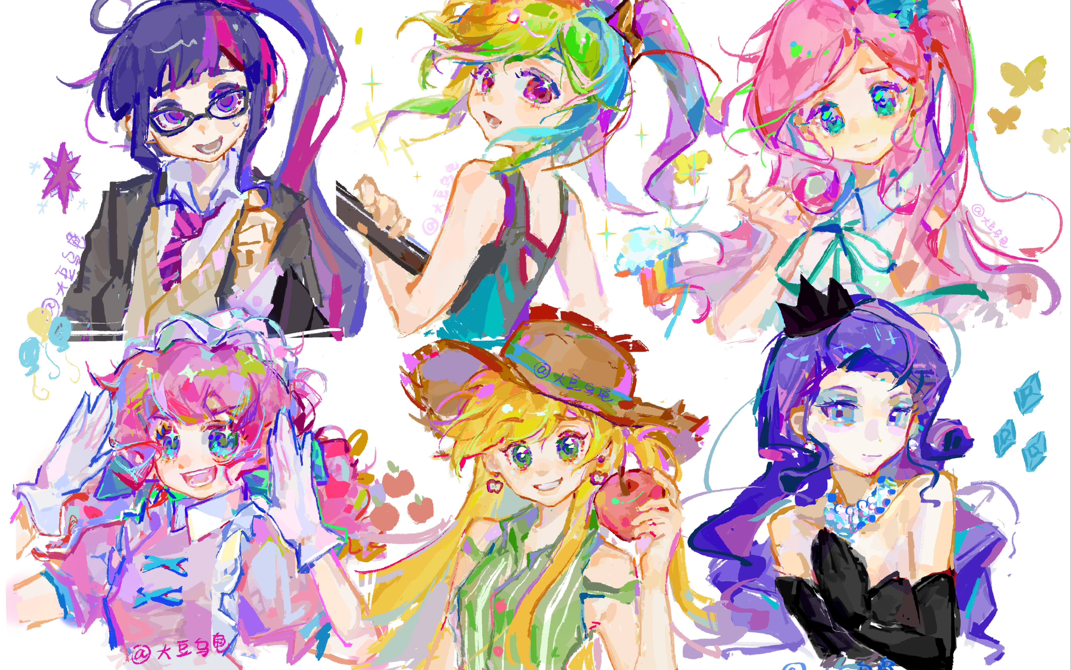 【procreate绘画】什么?我画了小马宝莉m6全员拟人!