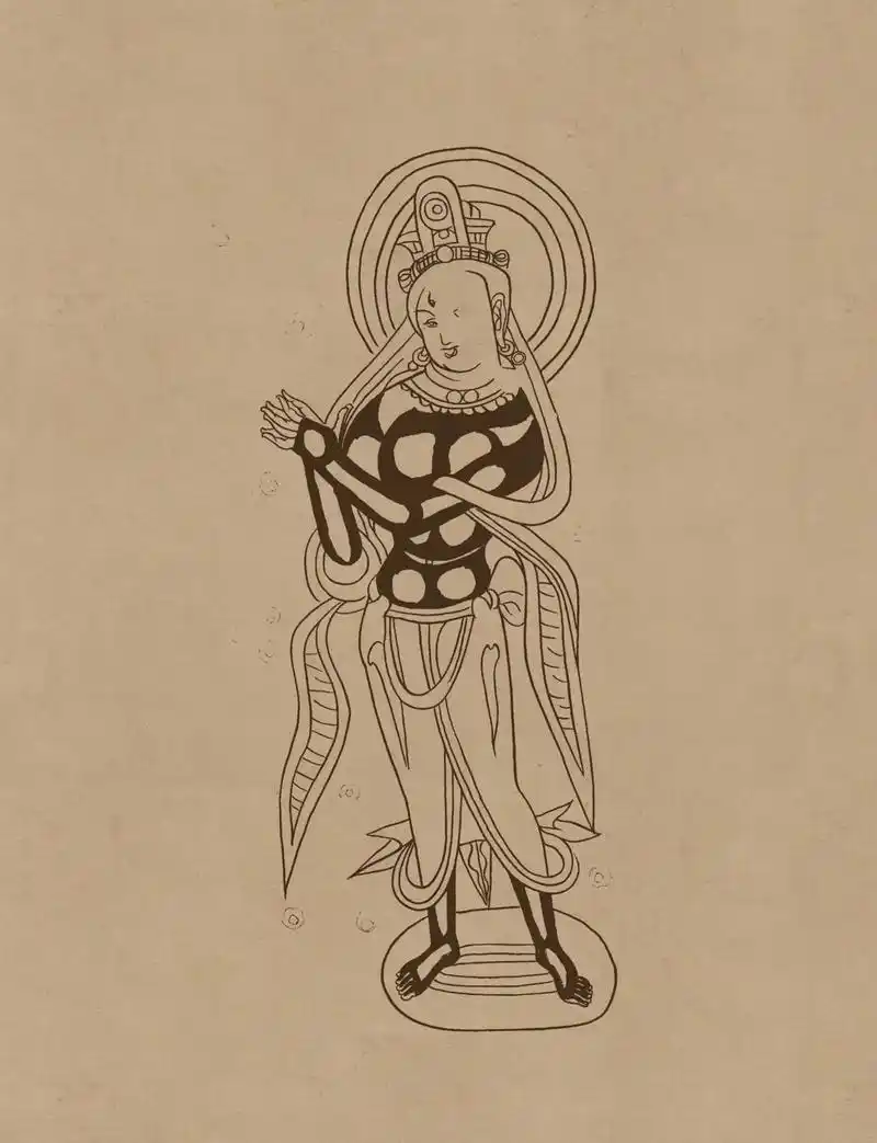 敦煌壁画线描欣赏