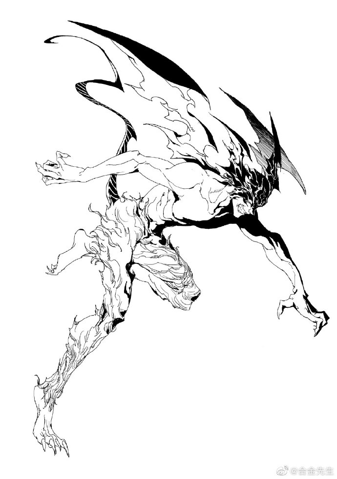 速写60天挑战赛##恶魔人crybaby