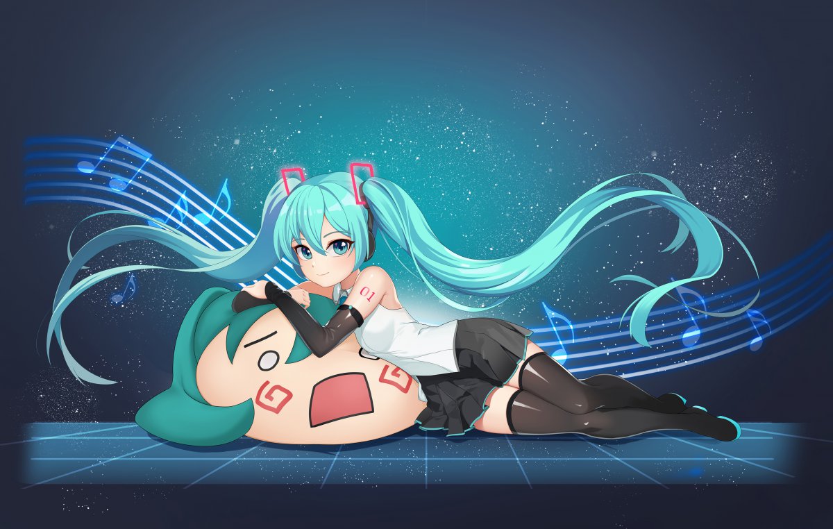 初音未来 音符 4k动漫图片,4k高清动漫图片,娟娟壁纸