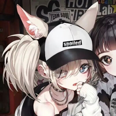 女生 闺蜜头像 二次元 动漫