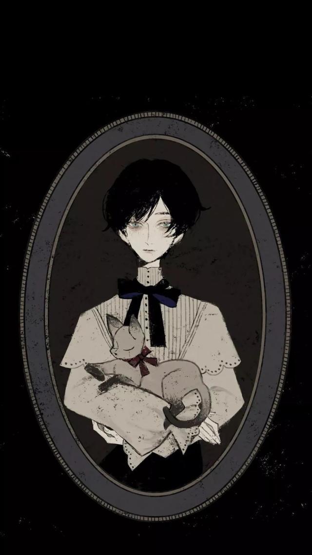 一组超好看的暗黑哥特系插画手机壁纸!