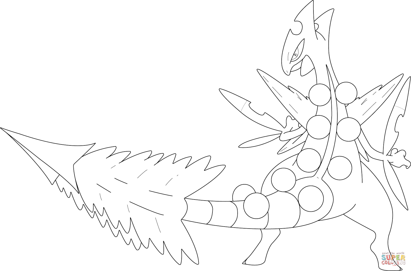 蜥蜴王动漫填色图片