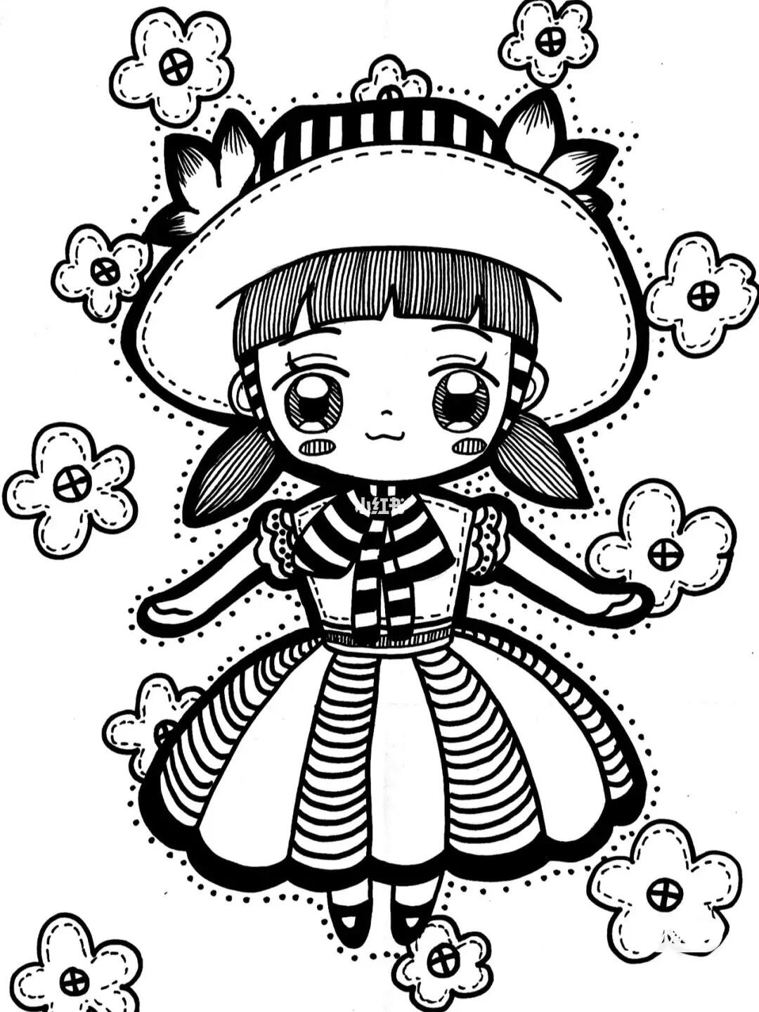 文旅部考级分享96黑白线描控笔素材(六)