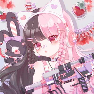 超萌可爱的闺蜜头像四人仙气超火动漫图片