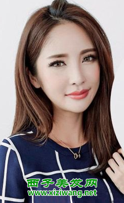 齐发尾中长直发