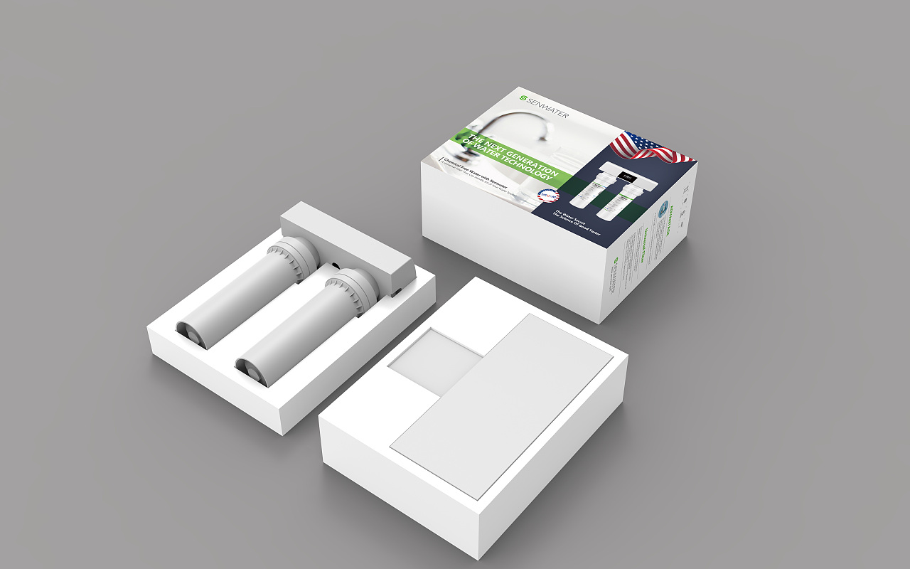 森乐净水器包装内胆设计 外观设计