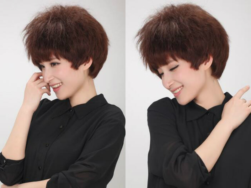 极致时尚女短发锡纸烫发型