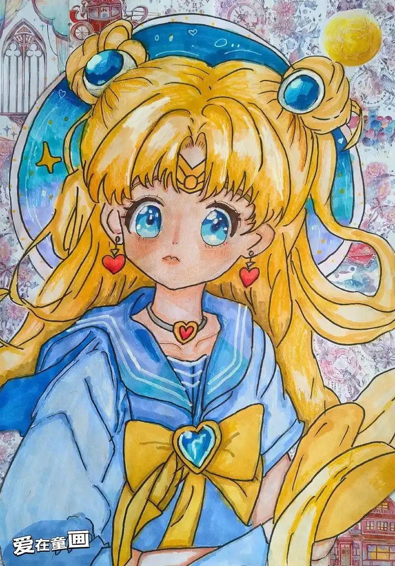 学生作品:《动漫人物》四五六年级学员作品 #画画 #漫画 # - 抖音