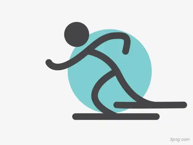 运动简笔画图标png素材透明免抠图片-动植人物