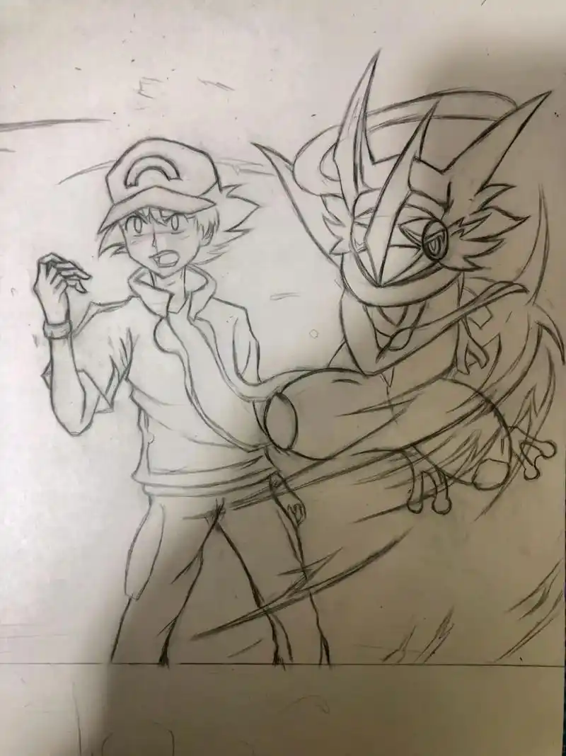 羁绊#临摹#手绘 #小智版甲贺忍蛙 #精灵宝可梦 - 抖音