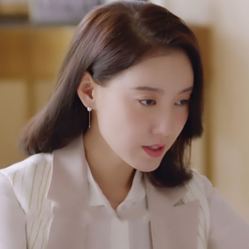 mei关系高露舒晴同款耳环珍珠耳坠耳钉简约耳环