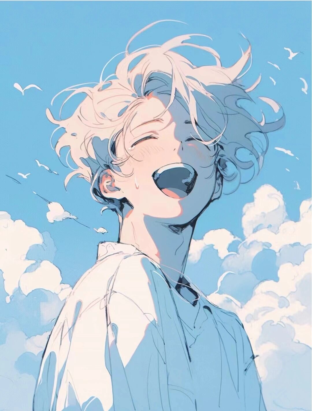 蓝色系‖治愈系‖男生动漫头像