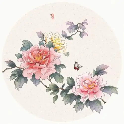 工笔任是无情亦动人牡丹