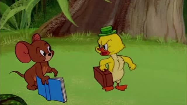 猫和老鼠:小老鼠当起了小鸭子的老师,太搞笑了